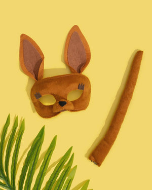Kangaroo Deluxe Mask and Tail Set