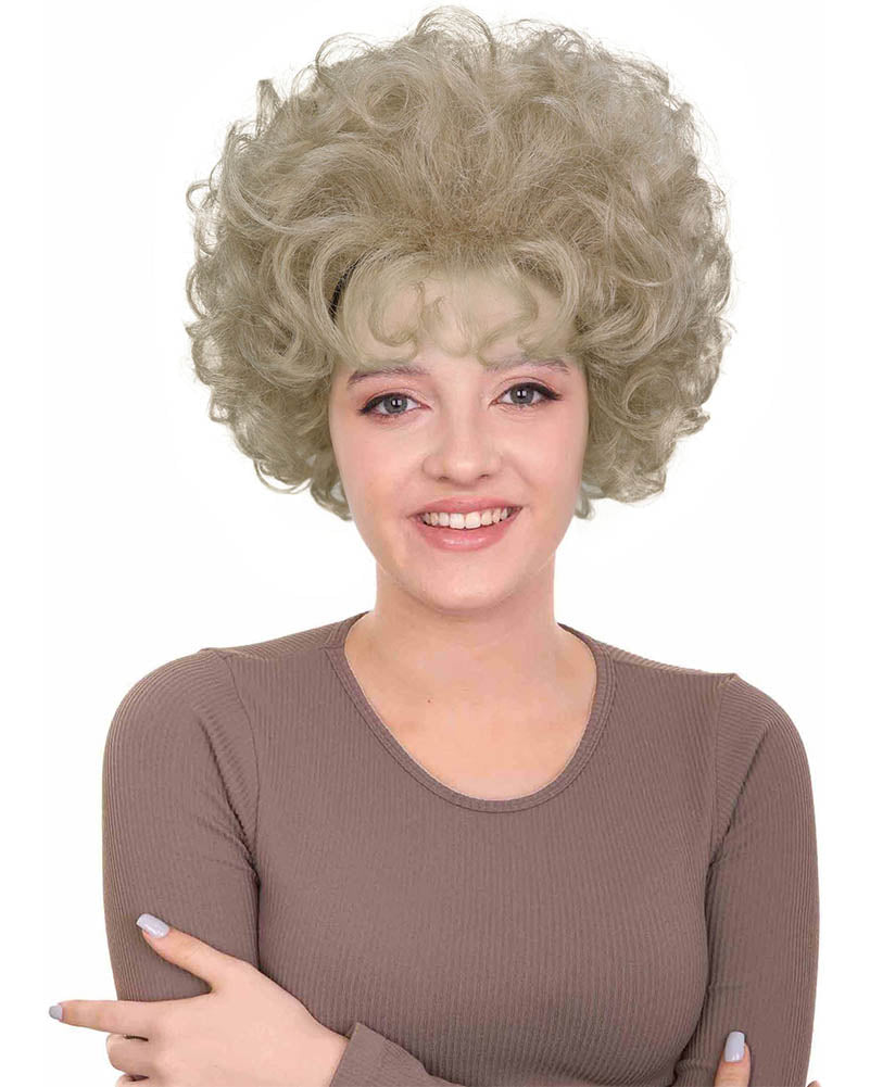 Aussie Bogan Mother Short Curly Blonde Wig