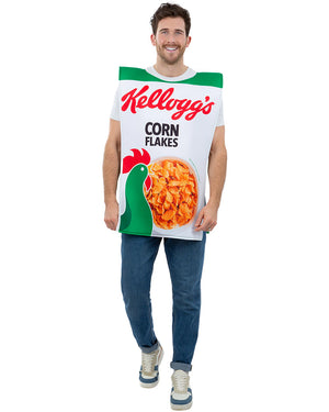 Kelloggs Corn Flakes Cereal Box Adult Costume