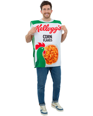 Kelloggs Corn Flakes Cereal Box Adult Costume