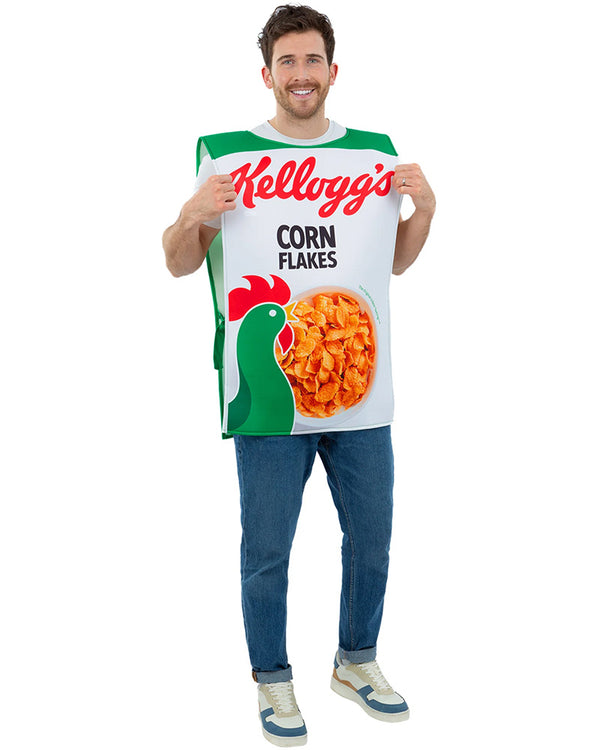 Kelloggs Corn Flakes Cereal Box Adult Costume