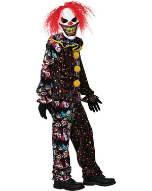 Killer Smile Clown Kids Costume