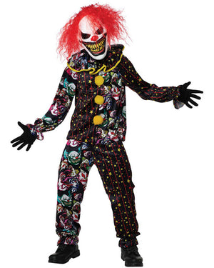 Killer Smile Clown Kids Costume