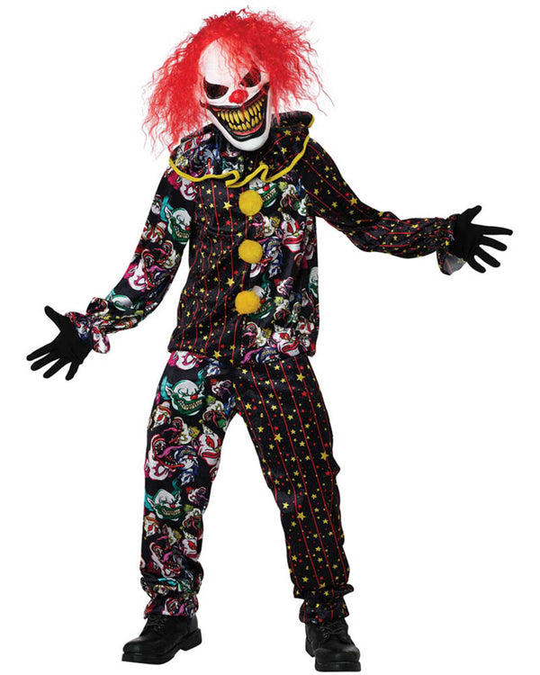Killer Smile Clown Kids Costume
