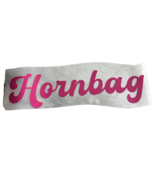 The Hornbag and Shazza Deluxe Wig Iron On and Netball Bib Kit