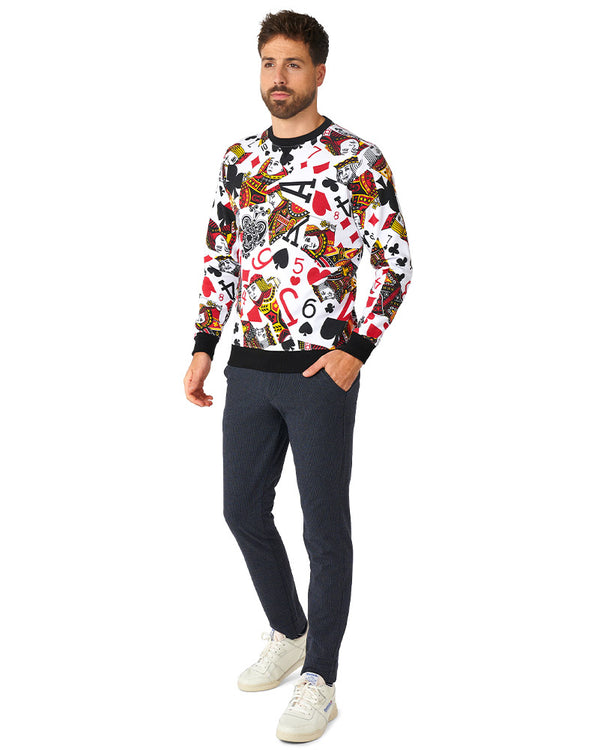80s King Of Clubs Opposuit Mens Sweater