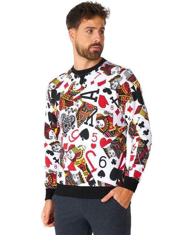 80s King Of Clubs Opposuit Mens Sweater