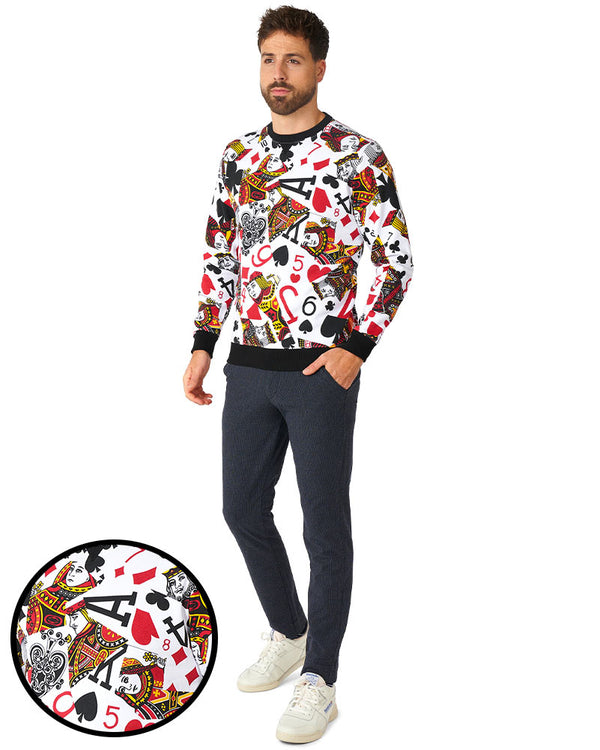 80s King Of Clubs Opposuit Mens Sweater