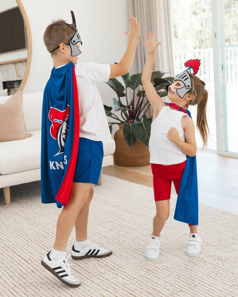 NRL Knights Supporter Kids Cape