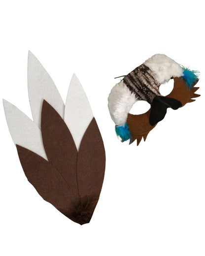 Kookaburra Deluxe Mask and Tail Set