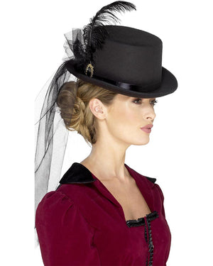 Ladies Victorian Deluxe Top Hat