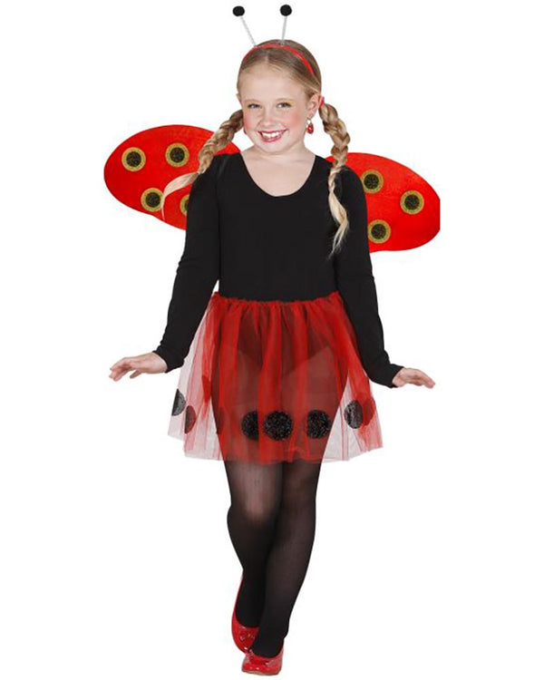 Ladybug Tutu Wings and Antennae Kids Set