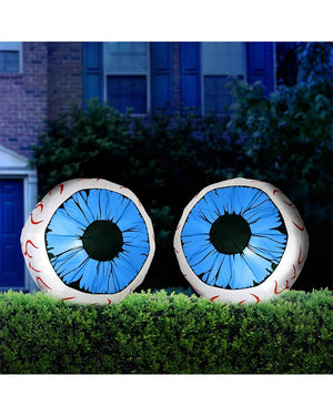 Large Set of Eyes Inflatable Decoration 90cm