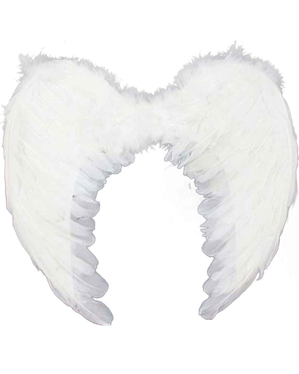 Christmas Large White Down Feather Wings 80cm