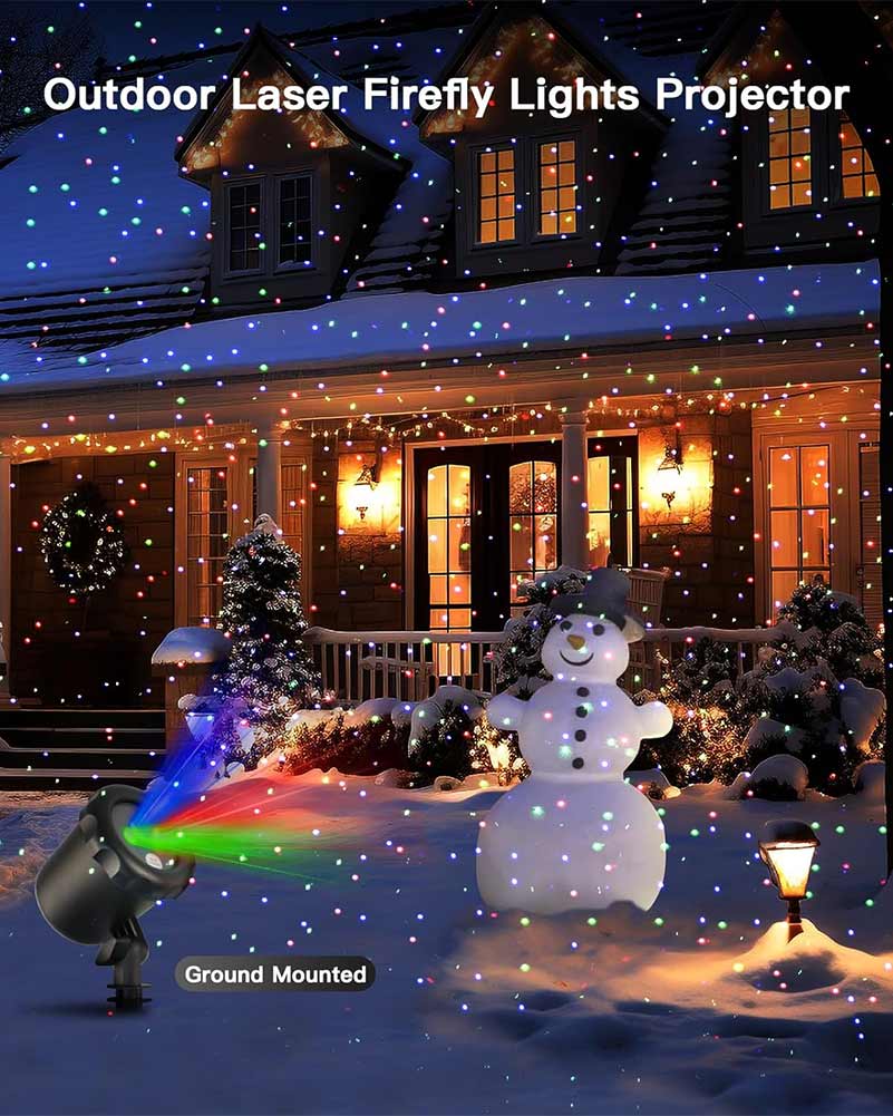 Red Green and Blue Dots Motion Laser Light with Remote Control
