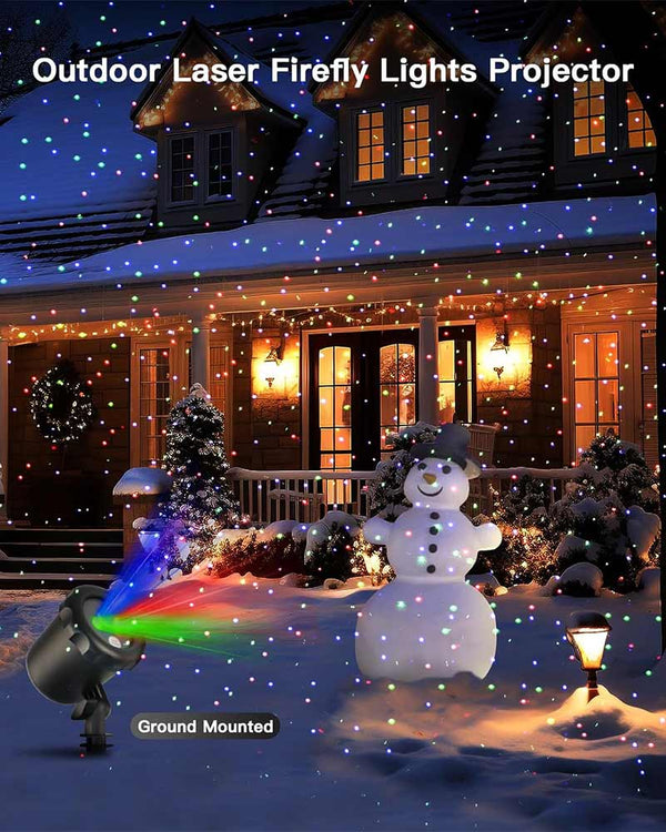 Red Green and Blue Dots Motion Christmas Laser Light with Remote Control