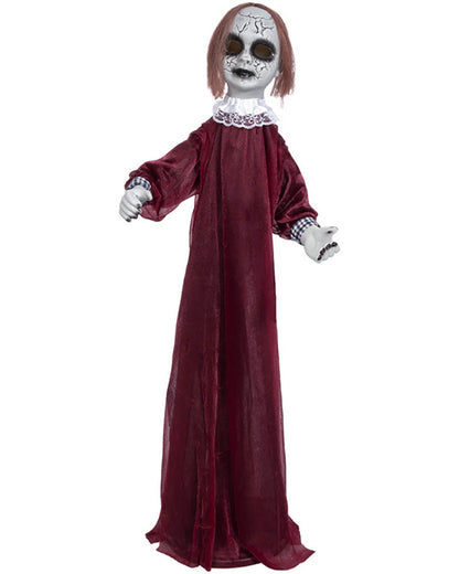 Laughing Dolly Standing Animated Decoration 90cm