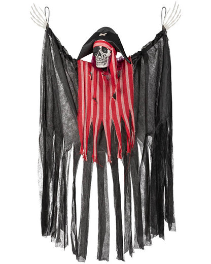 Laughing Pirate Animated Hanging Halloween Decoration 1.6m