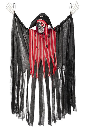 Laughing Pirate Animated Hanging Halloween Decoration 1.6m