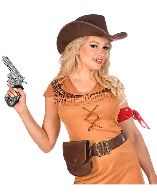 Leather Look Belt with Purse