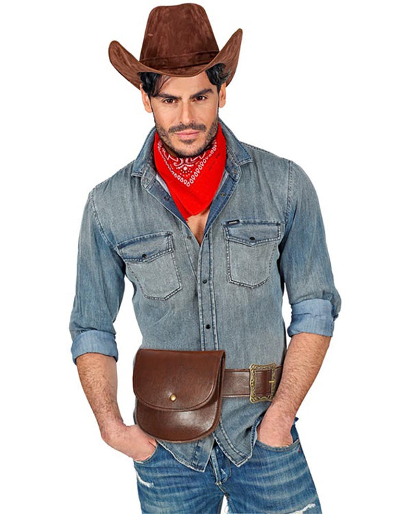 Leather Look Belt with Purse