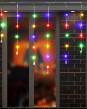 Multicolour Bubble Drop Light Banner LED Christmas Lights