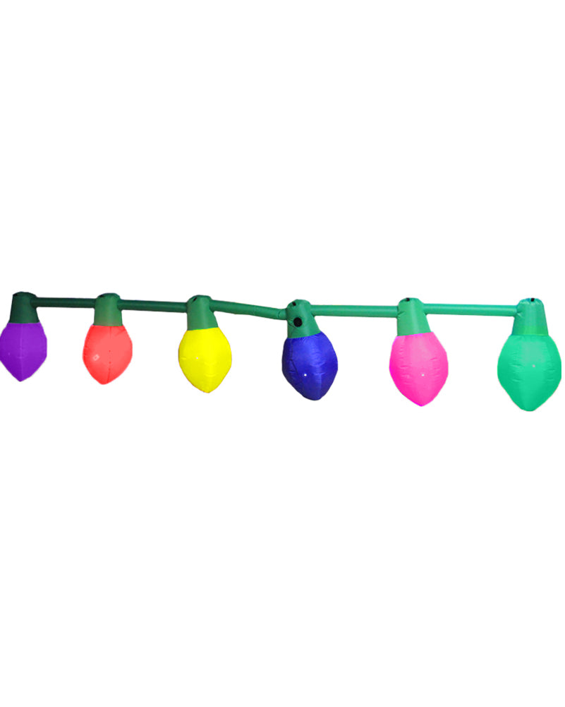 LED Bulb String Lights Christmas Lawn Inflatable 4.6m