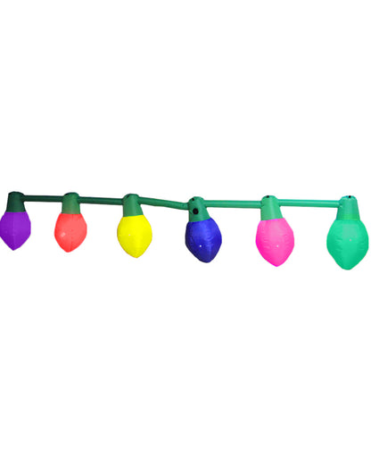LED Bulb String Lights Christmas Lawn Inflatable 4.6m