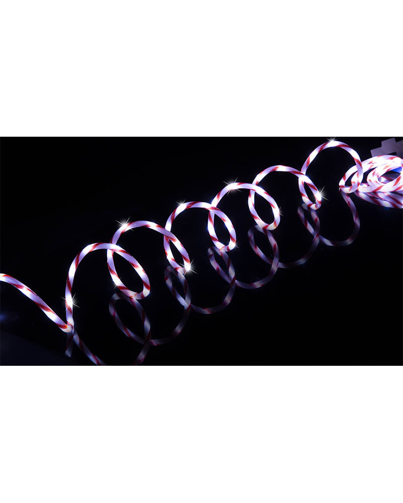 Flashing Candy Cane LED Christmas Ropelight 20m