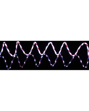 Flashing Candy Cane LED Christmas Ropelight 20m