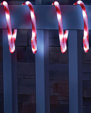 Flashing Candy Cane LED Christmas Ropelight 20m