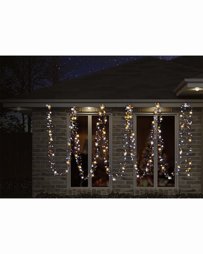 Cool and Warm White Cluster Lights 720 Piece LED Lights
