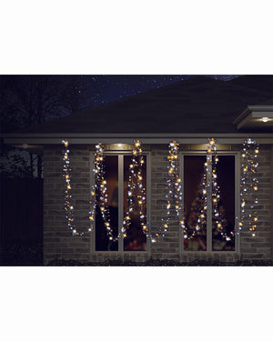 Cool and Warm White Cluster Lights 720 Piece LED Christmas Lights