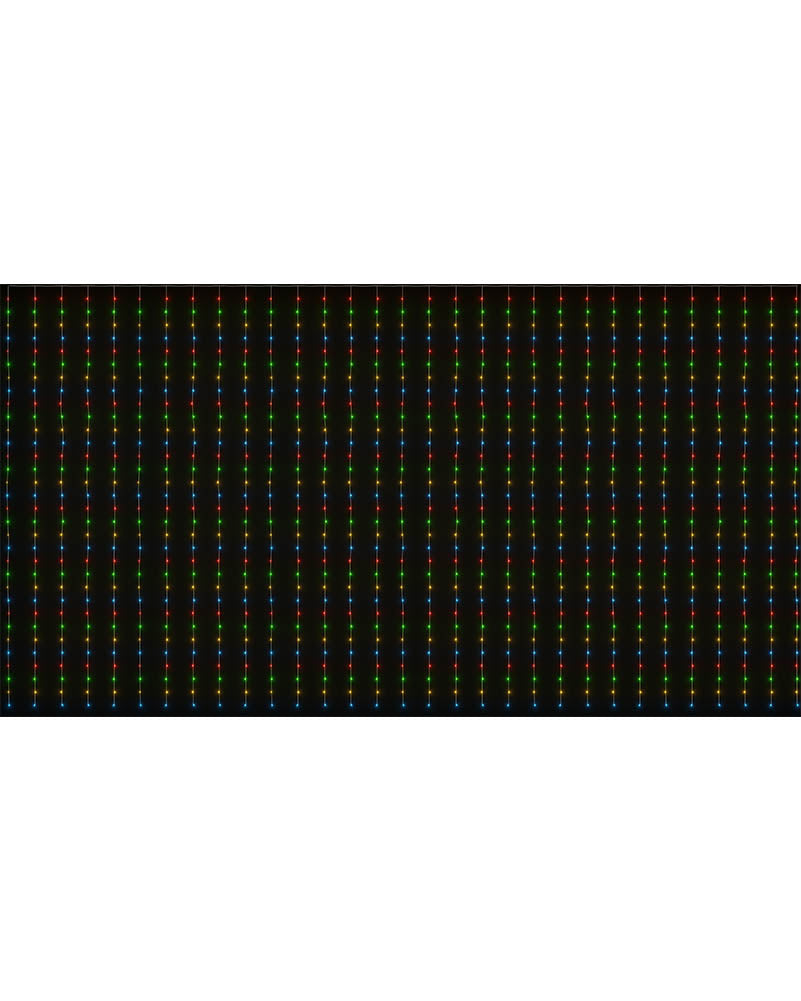Flashing Multicolour 600 Piece LED Curtain Lights 6m