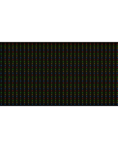 Flashing Multicolour 600 Piece LED Curtain Lights 6m