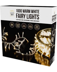 Warm White 1000 Piece LED Fairy Lights on Reel