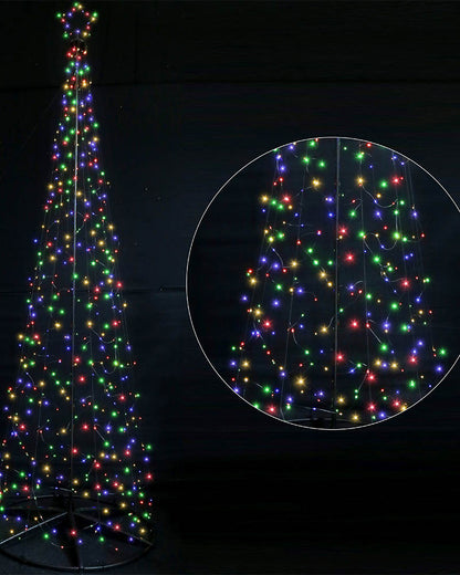 Multicolour Front Yard Net Light Tree LED Christmas Lights 3m