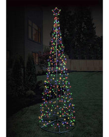 Multicolour Front Yard Net Light Tree LED Christmas Lights 3m