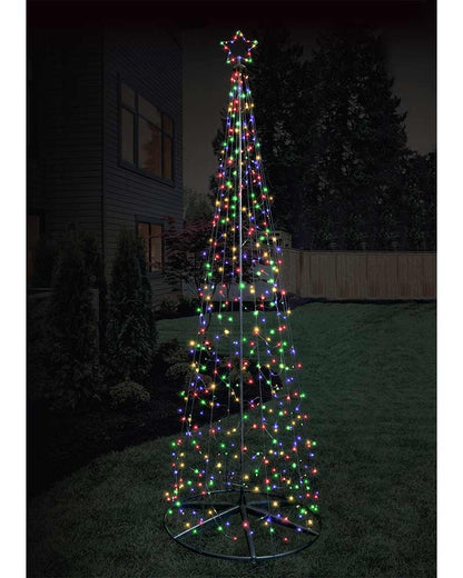 Multicolour Front Yard Net Light Tree LED Christmas Lights 3m