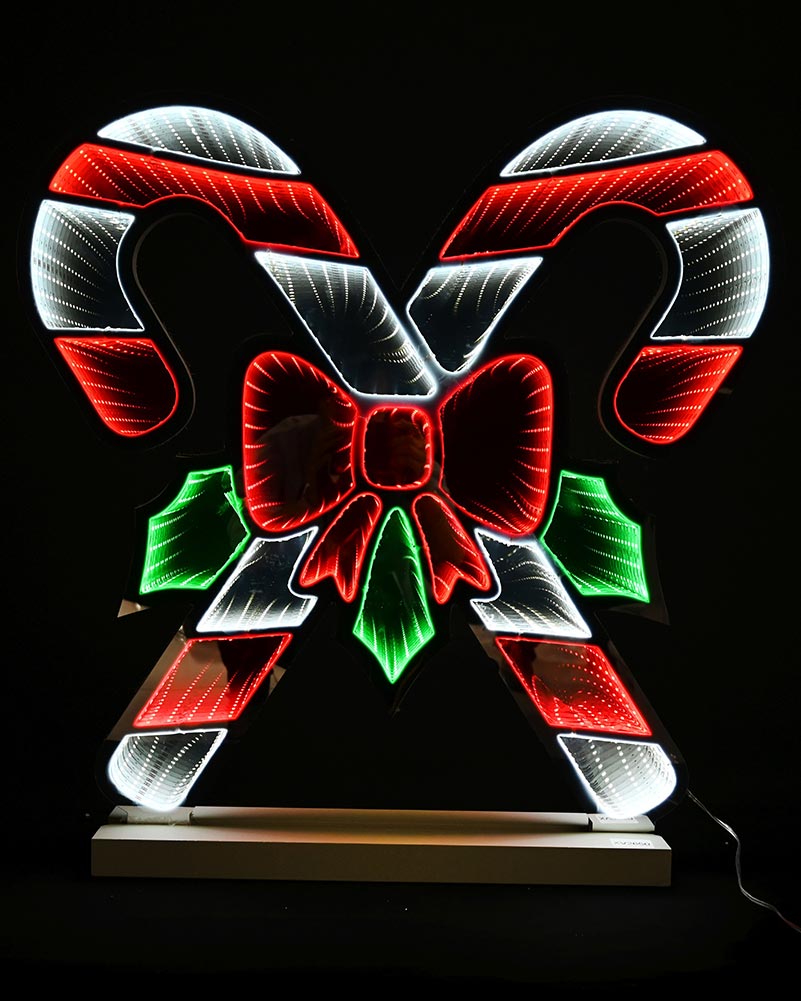 Infinity Candy Cane Light With Base LED Christmas Light 60cm