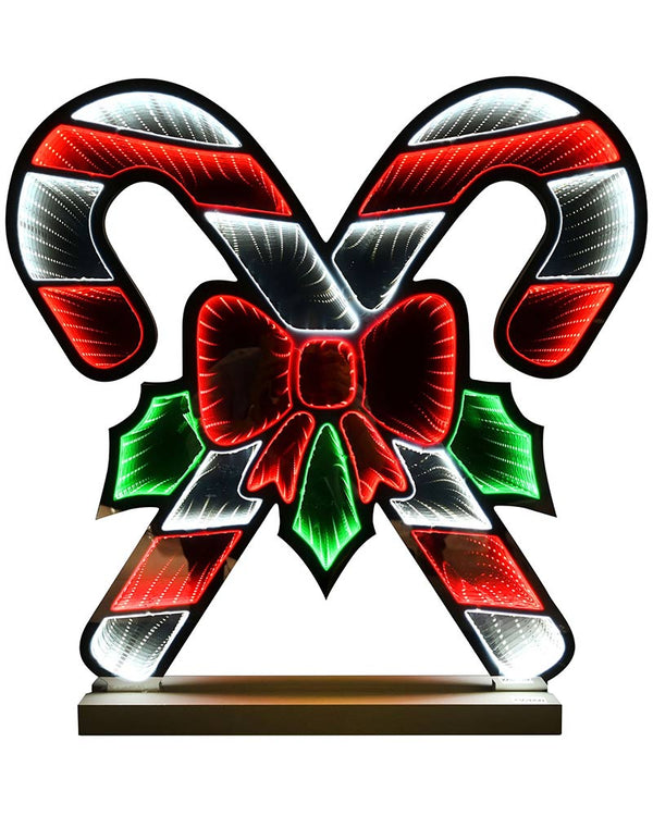 Infinity Candy Cane Light With Base LED Christmas Light 60cm