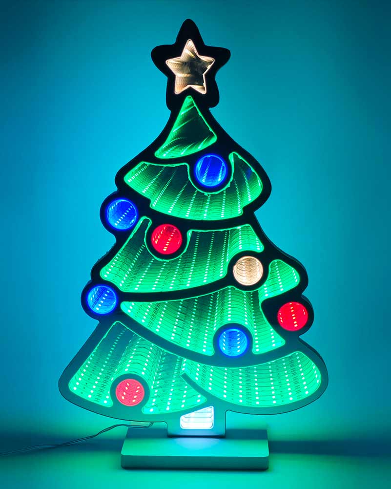 Infinity Christmas Tree With Base LED Christmas Light 40cm
