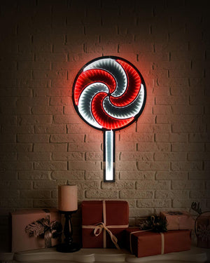 Infinity Lollipop Hanging LED Christmas Light 60cm