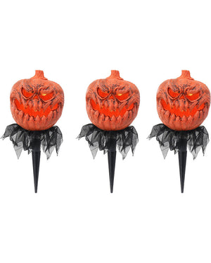 LED Jack-O-Lantern Path Lights Pack of 3