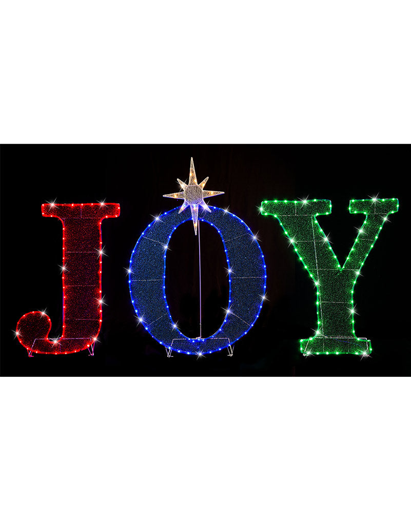 Joy Twinkling Mesh Tinsel LED Christmas Light with Stands 1m