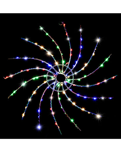 Multi-Coloured Starry Spinner LED Christmas Light 50cm