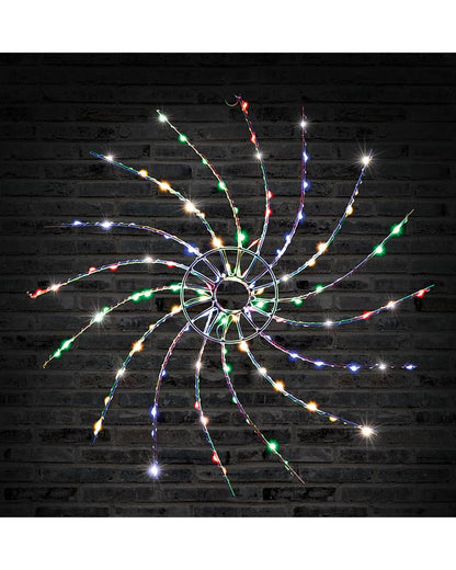 Multi-Coloured Starry Spinner LED Christmas Light 50cm