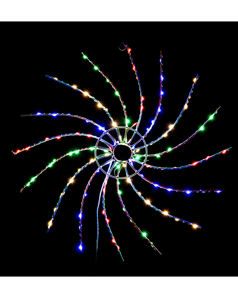 Multi-Coloured Starry Spinner LED Christmas Light 50cm