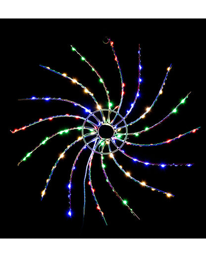 Multi-Coloured Starry Spinner LED Christmas Light 50cm