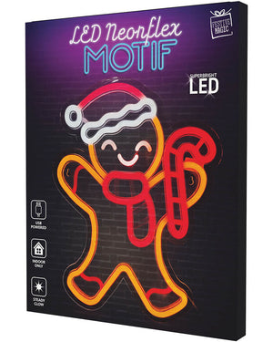 Gingerbread Neonflex LED Christmas Light USB Powered